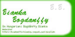 bianka bogdanffy business card
