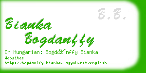 bianka bogdanffy business card